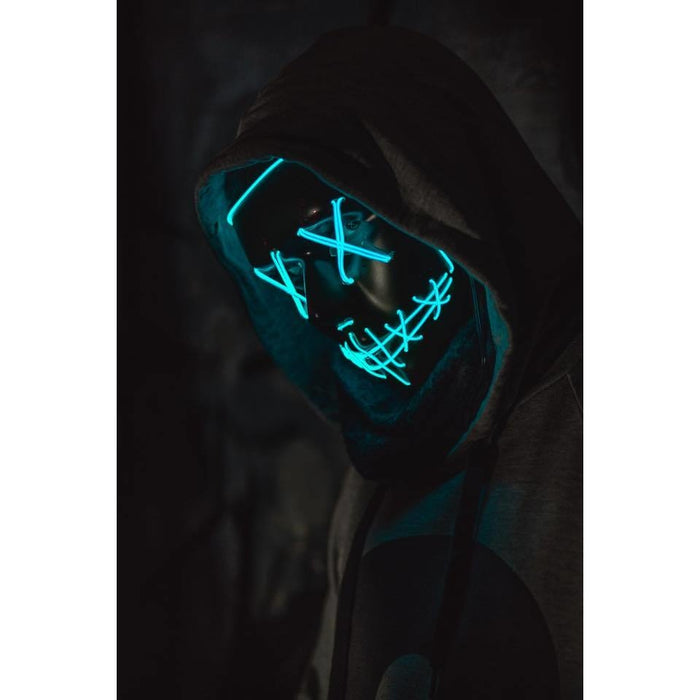 Purge Skull LED Mask for Halloween, Party, New Year, Birthday