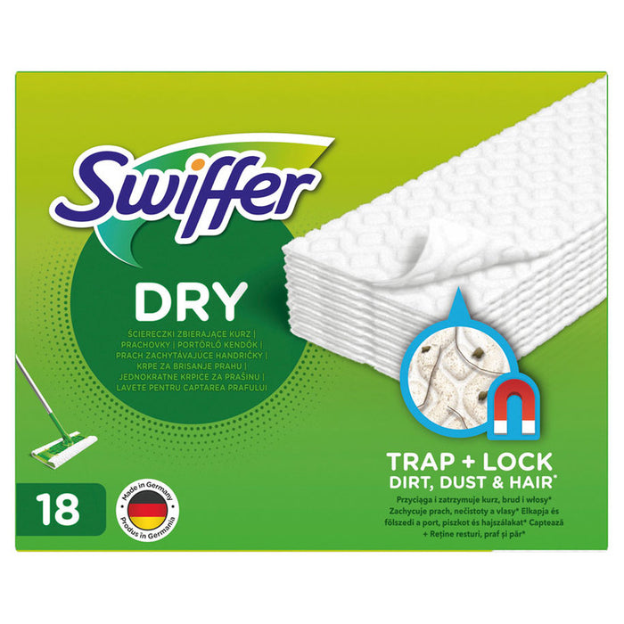 SPARE DRY TOWELS FOR DRY AND WET CLEANING MOP 18PCS SWIFFER