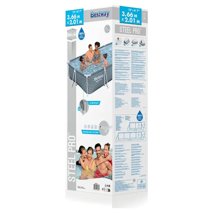 SWIMMING POOL 366X201X66CM BESTWAY 561FT - Басейни с рамка<<<Басейни плажни артикули и оборудване<<<Градина<<<Praktiker