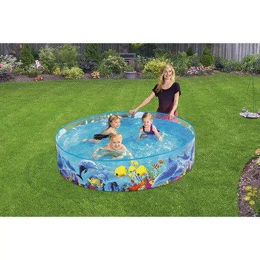 SWIMMING POOL F183X38CM BESTWAY 55030 - Надуваеми басейни<<<Басейни плажни артикули и оборудване<<<Градина<<<Praktiker