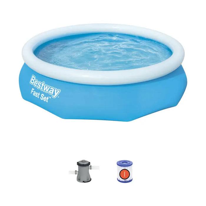 SWIMMING POOL F305X76CM BESTWAY 57270 - Надуваеми басейни<<<Басейни плажни артикули и оборудване<<<Градина<<<Praktiker