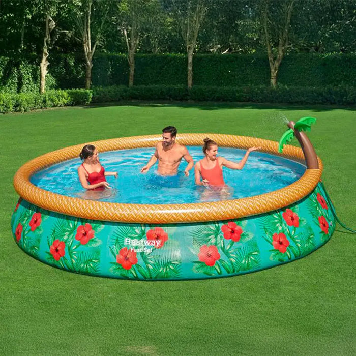 SWIMMING POOL F457X84CM BESTWAY 57416 - Надуваеми басейни<<<Басейни плажни артикули и оборудване<<<Градина<<<Praktiker
