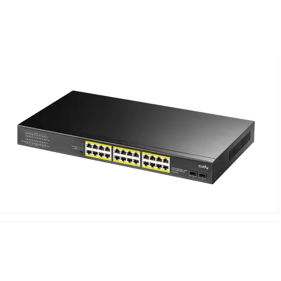 Switch Cudy GS1028PS2 24 ports 10/100/1000 24× GbE with 802.3at/af PoE 2× Uplink SFP Default/VLAN/Extend Modes for 19’’