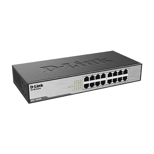 Switch D-Link DES-1016D/E 16 port 10/100 Desktop rack mount - Комутатор - Неуправляеми<<<Мрежи<<<Мрежи и умен