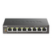 Switch D-Link DGS-1008P 4x PoE + 4 x standard 10/100/1000 Gigabit, - Комутатор - Неуправляеми<<<Мрежи<<<Мрежи и умен