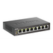 Switch D-Link DGS-1008P 4x PoE + 4 x standard 10/100/1000 Gigabit, - Комутатор - Неуправляеми<<<Мрежи<<<Мрежи и умен