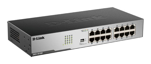 Switch D-Link DGS-1016D/E 16 port 10/100/1000 Desktop rack mount - Комутатор - Неуправляеми<<<Мрежи<<<Мрежи и умен