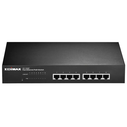 Switch EDIMAX ES-1008P 8 PoE ports 10/100Mbps - Суичове - без контрол<<<Мрежово оборудване<<<ValiAPI