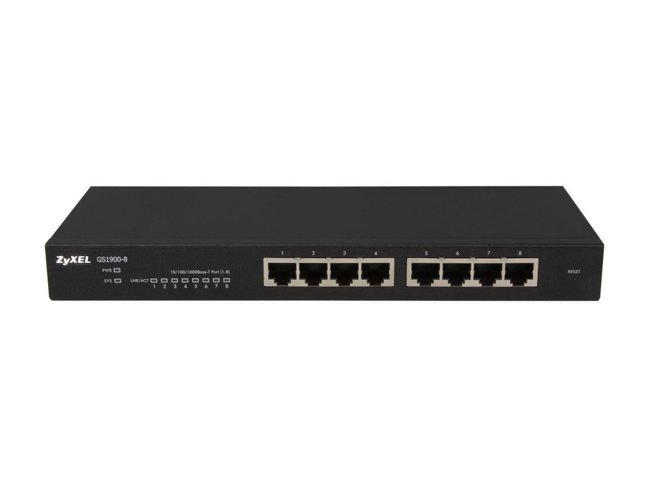 Switch ZYXEL GS1900 8 port managed Gigabit - Суичове - с контрол<<<Мрежово оборудване<<<ValiAPI&&&Компютър Мрежи и