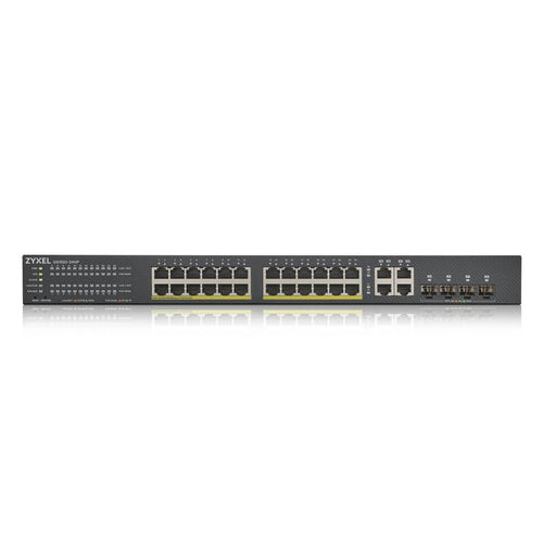 Switch ZYXEL GS1920-24HPV2 24-port Gigabit Smart-Managed PoE for mounting in a cabinet - Managed