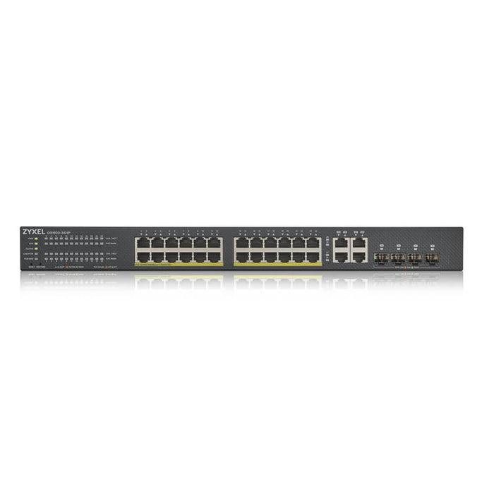 Switch ZYXEL GS1920-24HPV2 24-port Gigabit Smart-Managed PoE for mounting in a cabinet - Managed