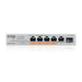 Switch ZyXEL XMG-105HP 5 ports 2.5Gb + 1xSFP+ 4 ports 70W PoE++ unmanaged - Unmanaged