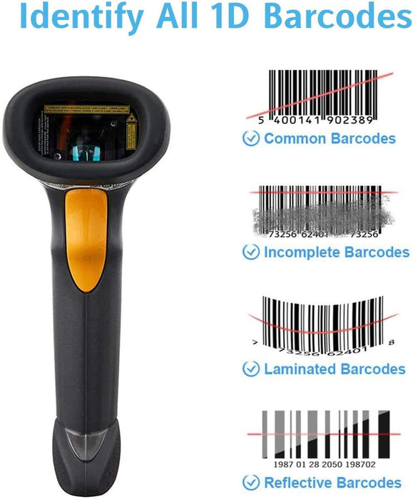 Barcode scanner Symbol LS2208, Cable and stand