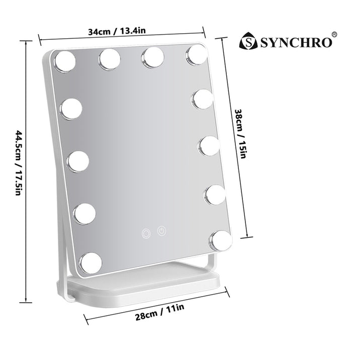 COSMETIC LED MIRROR SYNCHRO HOLLYWOOD 34x38