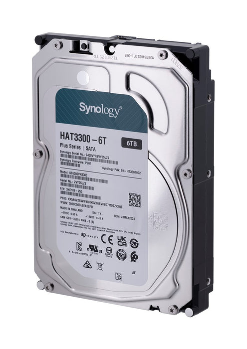 Hard drive SYNOLOGY HAT3300 NAS 6TB Plus Series SATA 3.5"