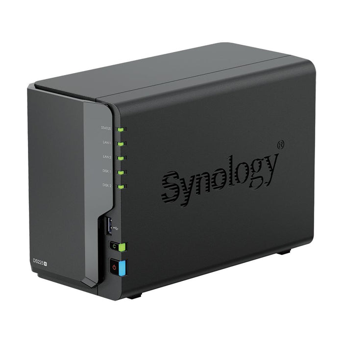 Network storage Synology DS225+, for 2 disks, Intel Celeron J4125, 2GB DDR4 SODIMM