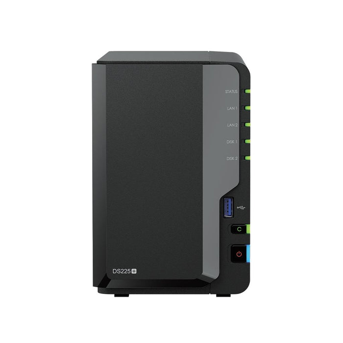 Network storage Synology DS225+, for 2 disks, Intel Celeron J4125, 2GB DDR4 SODIMM