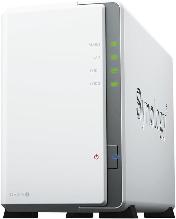 Network storage Synology DS223j, For 2 disks, Realtek RTD1619B 4-core 1.7GHz, 1 GB