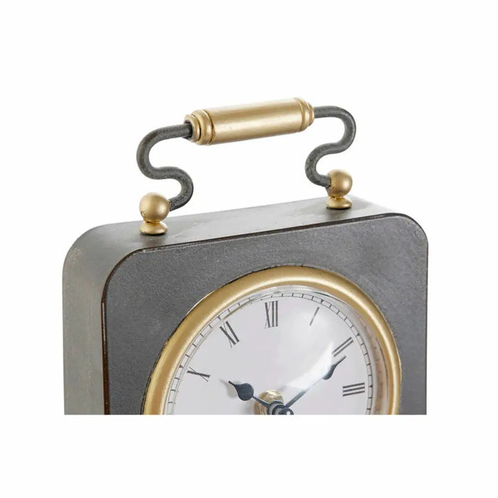 Table clock DKD Home Decor Black Golden Silver (2 Units) - Декорация и Осветление<<<Дом Градина<<<BigBuy&&&Стенни