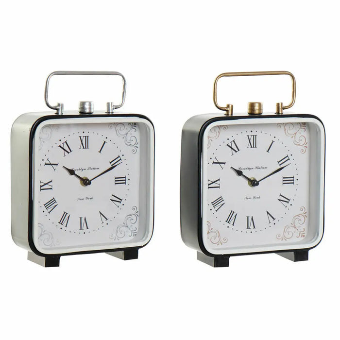 Table clock DKD Home Decor Blue White Black (2 Units) - Декорация и Осветление<<<Дом Градина<<<BigBuy&&&Стенни