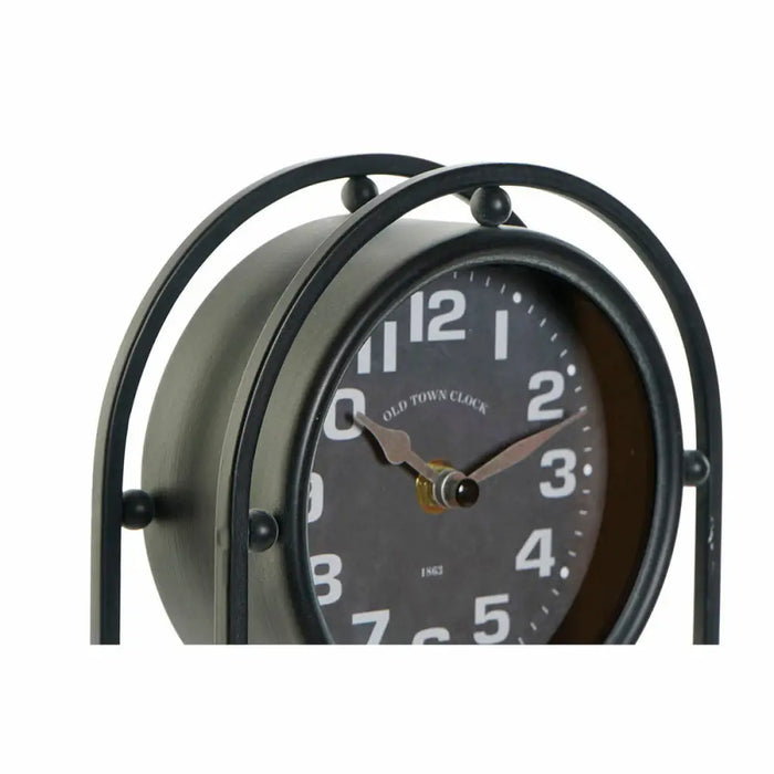 Table clock DKD Home Decor Crystal Black Iron (16.5 x 7 x 25 cm) - Декорация и Осветление<<<Дом
