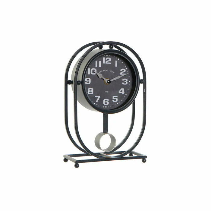 Table clock DKD Home Decor Crystal Black Iron (16.5 x 7 x 25 cm) - Декорация и Осветление<<<Дом