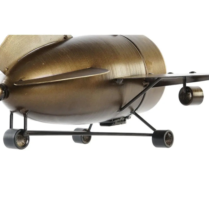 Table clock DKD Home Decor Golden Silver Aeroplane (2 Units) - Декорация и Осветление<<<Дом Градина<<<BigBuy&&&Стенни