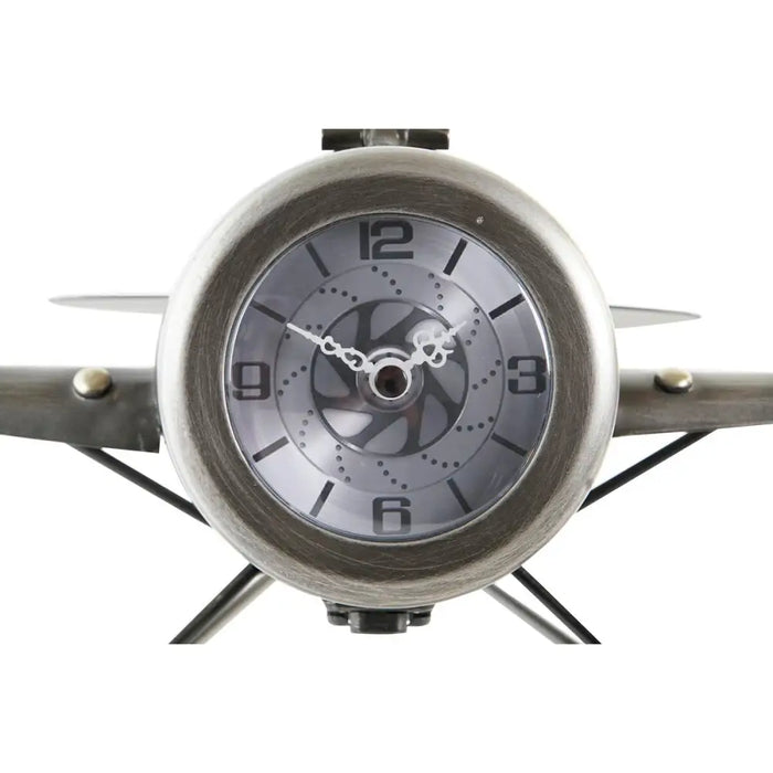 Table clock DKD Home Decor Golden Silver Aeroplane (2 Units) - Декорация и Осветление<<<Дом Градина<<<BigBuy&&&Стенни