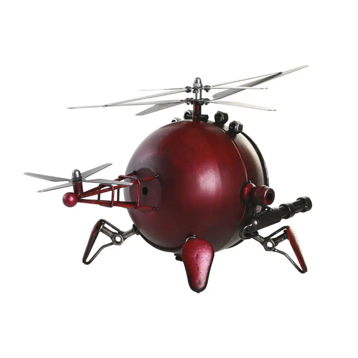 Table clock DKD Home Decor Red Silver Helicopter (2 Units) - Декорация и Осветление<<<Дом Градина<<<BigBuy&&&Стенни