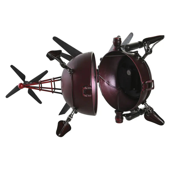 Table clock DKD Home Decor Red Silver Helicopter (2 Units) - Декорация и Осветление<<<Дом Градина<<<BigBuy&&&Стенни