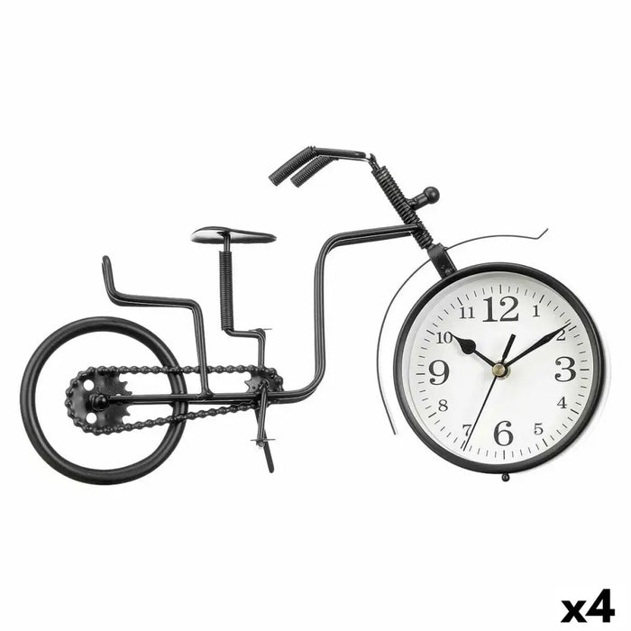 Table clock Gift Decor Black Bicycle (4 Units) - Декорация и Осветление<<<Дом Градина<<<BigBuy&&&Стенни часовници и