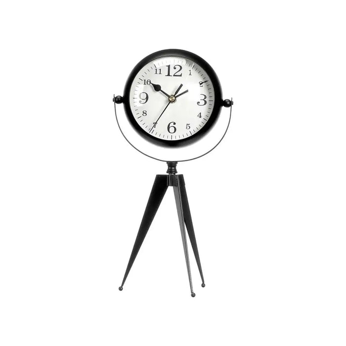 Table clock Gift Decor Black Tripod (4 Units) - Декорация и Осветление<<<Дом Градина<<<BigBuy&&&Стенни часовници и