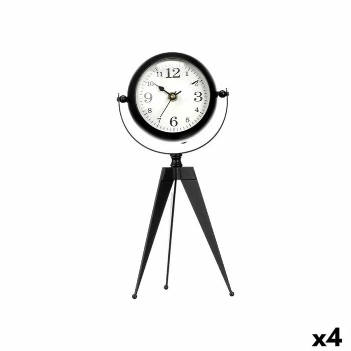Table clock Gift Decor Black Tripod (4 Units) - Декорация и Осветление<<<Дом Градина<<<BigBuy&&&Стенни часовници и