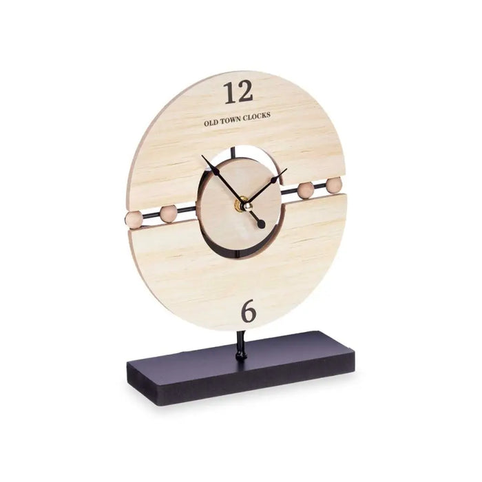 Table clock Gift Decor Black Wood Balls (6 Units) - Декорация и Осветление<<<Дом Градина<<<BigBuy&&&Стенни часовници и