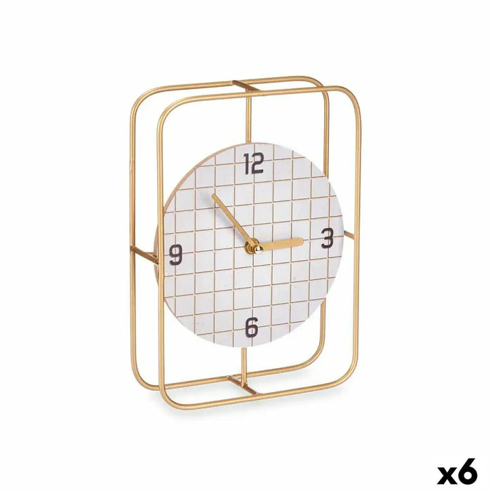Table clock Gift Decor Black Wood Squared (6 Units) - Декорация и Осветление<<<Дом Градина<<<BigBuy&&&Стенни часовници