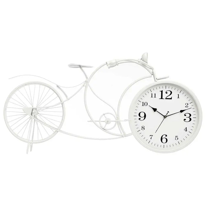 Table clock Gift Decor White Bicycle - Декорация и Осветление<<<Дом Градина<<<BigBuy&&&Стенни часовници и