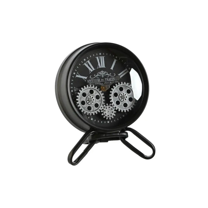 Table clock Home ESPRIT Black Silver - Декорация и Осветление<<<Дом Градина<<<BigBuy&&&Стенни часовници и
