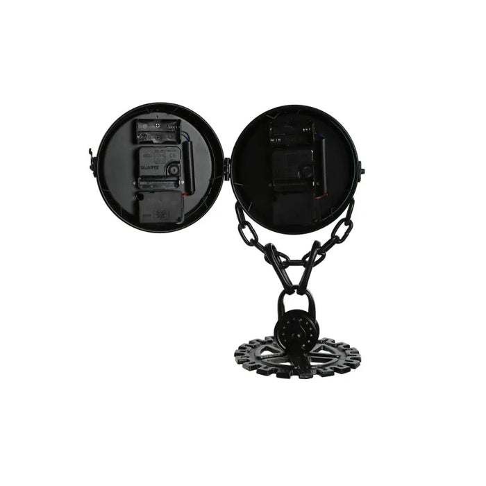 Table clock Home ESPRIT Black Silver - Декорация и Осветление<<<Дом Градина<<<BigBuy&&&Стенни часовници и