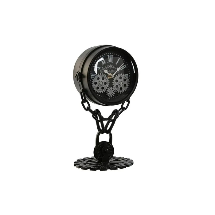 Table clock Home ESPRIT Black Silver - Декорация и Осветление<<<Дом Градина<<<BigBuy&&&Стенни часовници и