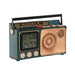 Table clock Home ESPRIT Golden Dark green Metal Radio 24 x 8 x 17 cm - Декорация и Осветление<<<Дом
