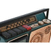 Table clock Home ESPRIT Golden Dark green Metal Radio 24 x 8 x 17 cm - Декорация и Осветление<<<Дом