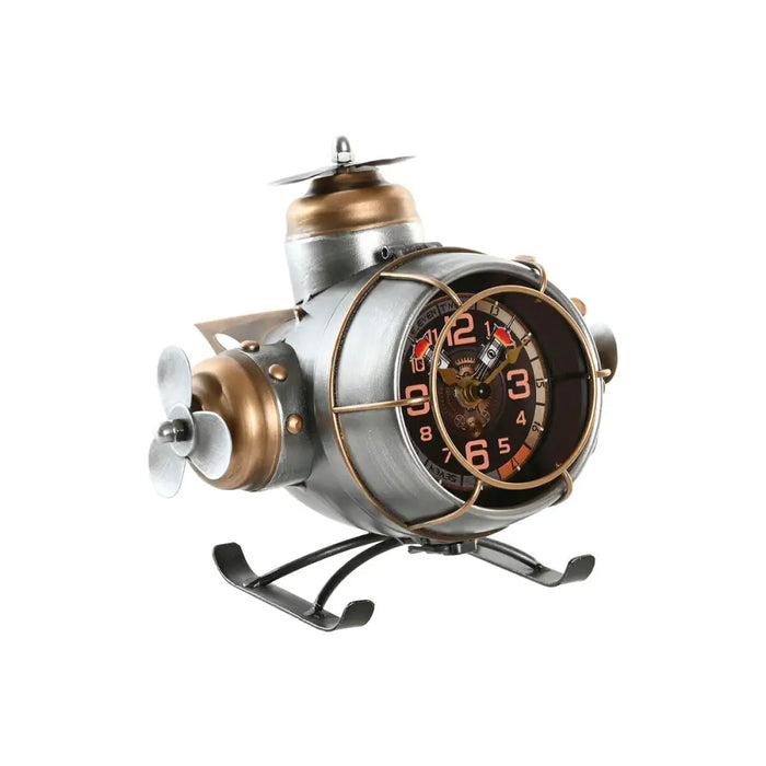 Table clock Home ESPRIT Golden Silver Aeroplane Vintage - Декорация и Осветление<<<Дом Градина<<<BigBuy&&&Стенни