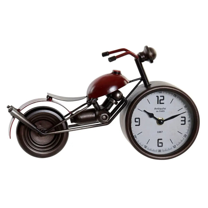 Table clock Home ESPRIT Red Motorbike Vintage - Декорация и Осветление<<<Дом Градина<<<BigBuy&&&Стенни часовници и
