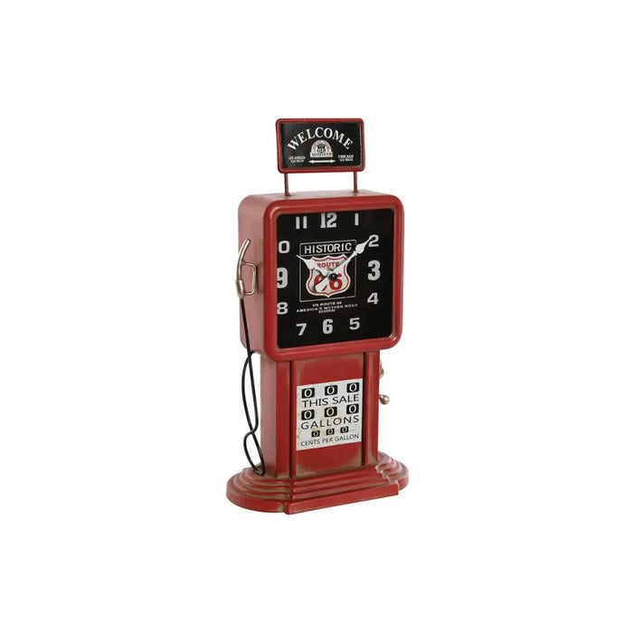 Table clock Home ESPRIT Red Vintage gasolinera - Декорация и Осветление<<<Дом Градина<<<BigBuy&&&Стенни часовници и