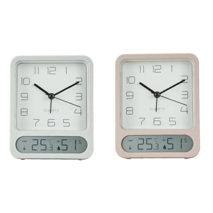 Table clock Home ESPRIT White (2 Units) - Декорация и Осветление<<<Дом Градина<<<BigBuy&&&Стенни часовници и