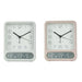 Table clock Home ESPRIT White (2 Units) - Декорация и Осветление<<<Дом Градина<<<BigBuy&&&Стенни часовници и