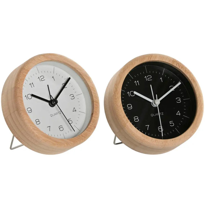 Table clock Home ESPRIT White Black (2 Units) - Декорация и Осветление<<<Дом Градина<<<BigBuy&&&Стенни часовници и