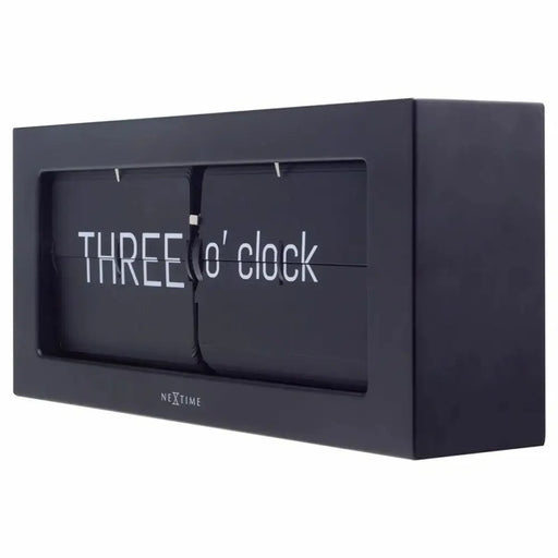 Table clock Nextime 5229ZW Black - Декорация и Осветление<<<Дом Градина<<<BigBuy&&&Стенни часовници и
