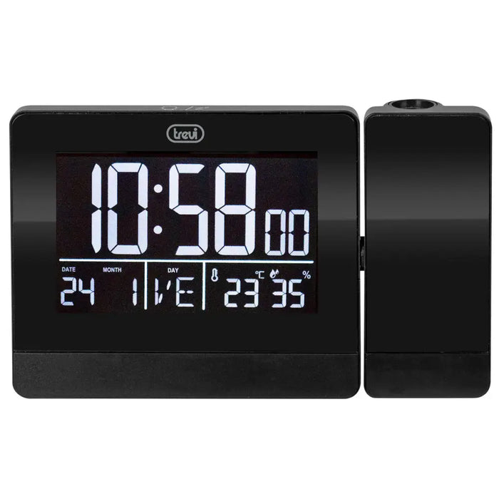 Table clock Trevi 0088400 Black (1 Unit) - Декорация и Осветление<<<Дом Градина<<<BigBuy&&&Стенни часовници и