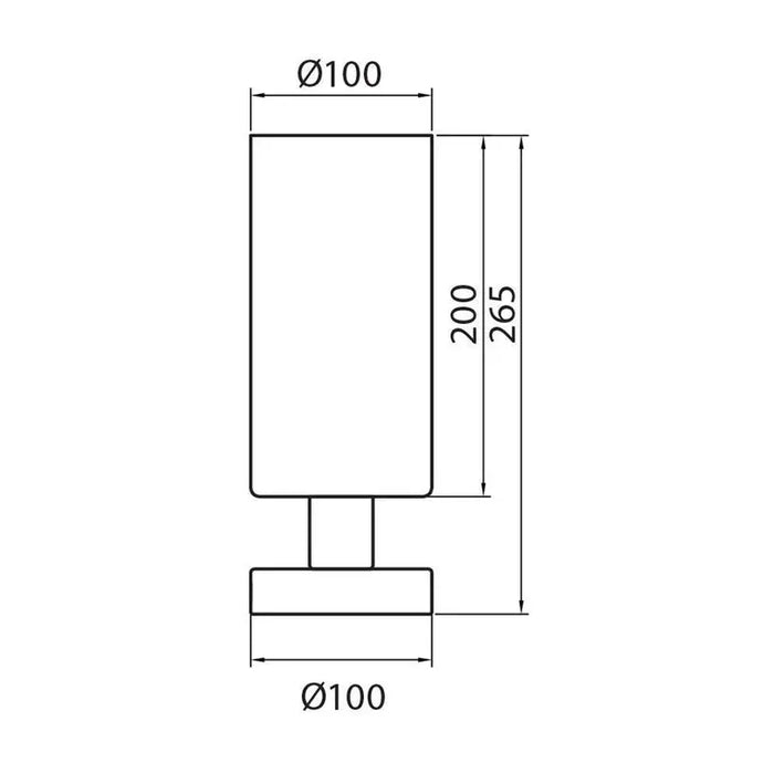 TABLE LAMP E27 75W BLACK VIVALUX AMIRA - Настолни лампи<<<Вътрешно осветление<<<Мебели и